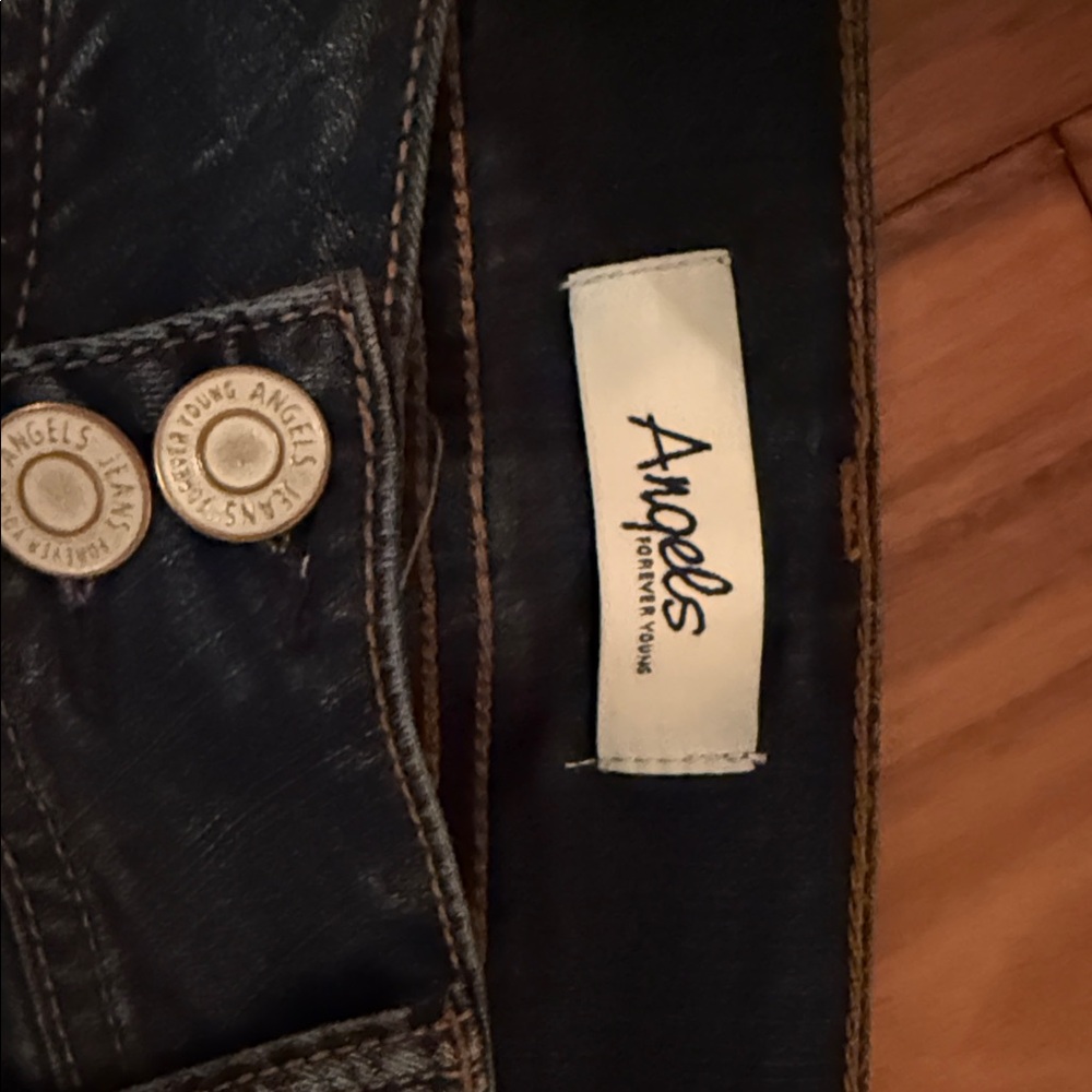 Dark Blue Straight Leg Women's Jeans - Picture 3 of 7